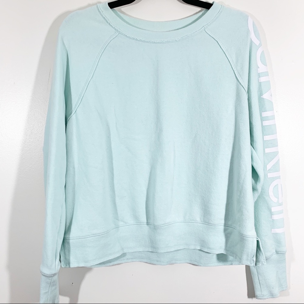 Calvin Klein L Blue Pullover Athletic Sweatshirt